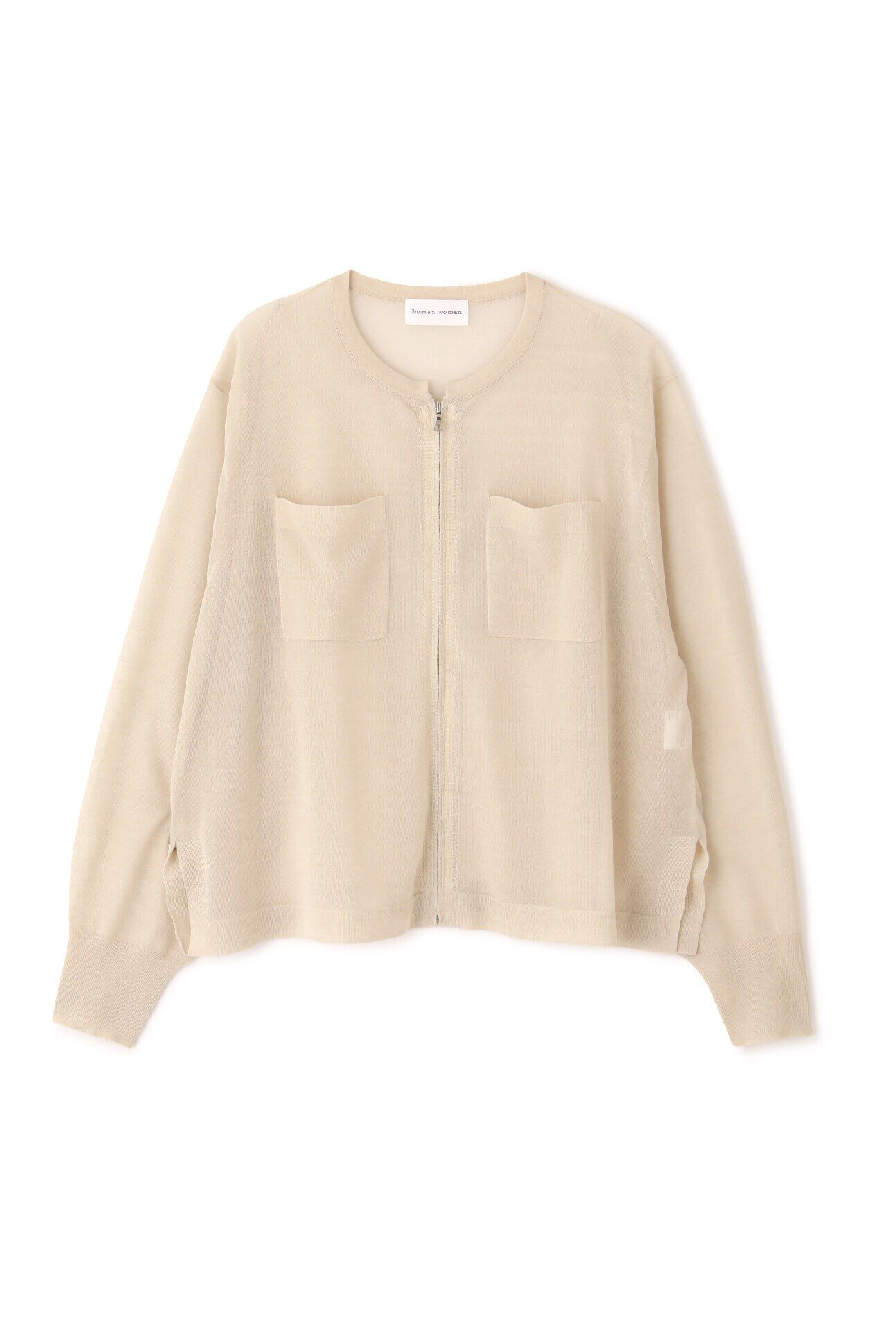  「◆シアーハイゲージニットジップアップカーディガン」|ニット・セーター|