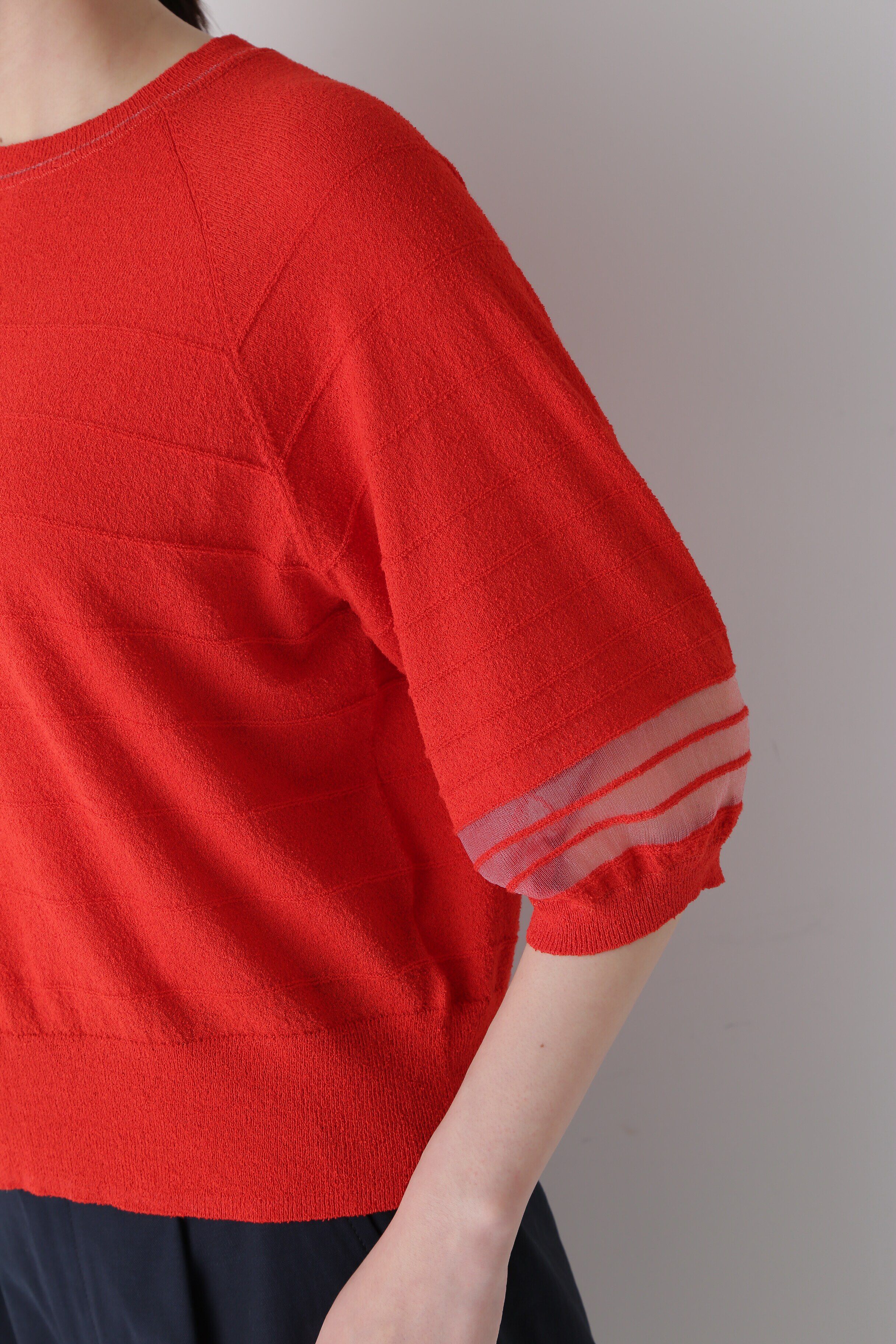  「◆ブークレボーダーニット」|ニット・セーター|