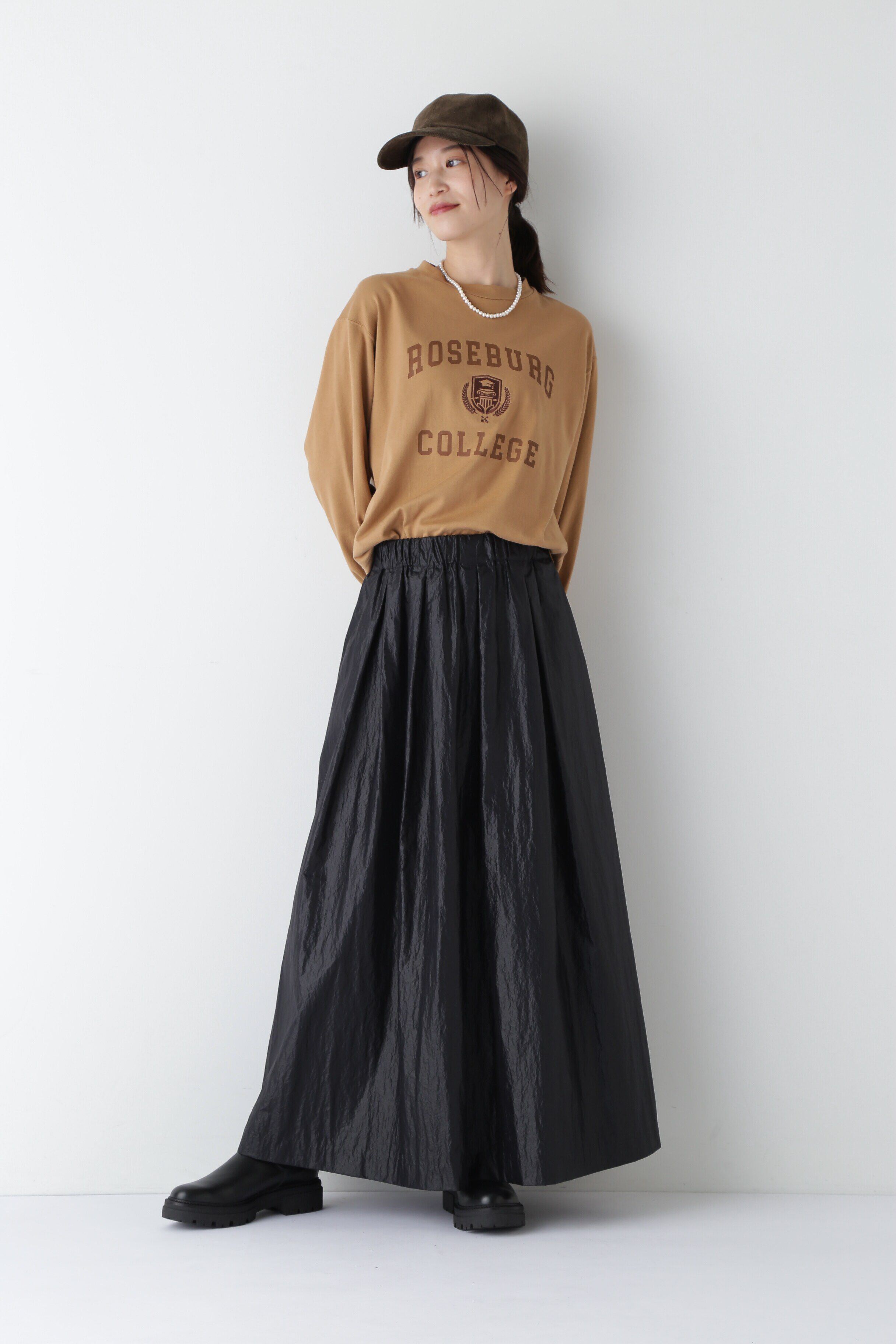  「◆ナイロンシャインサテンスカート」|スカート|