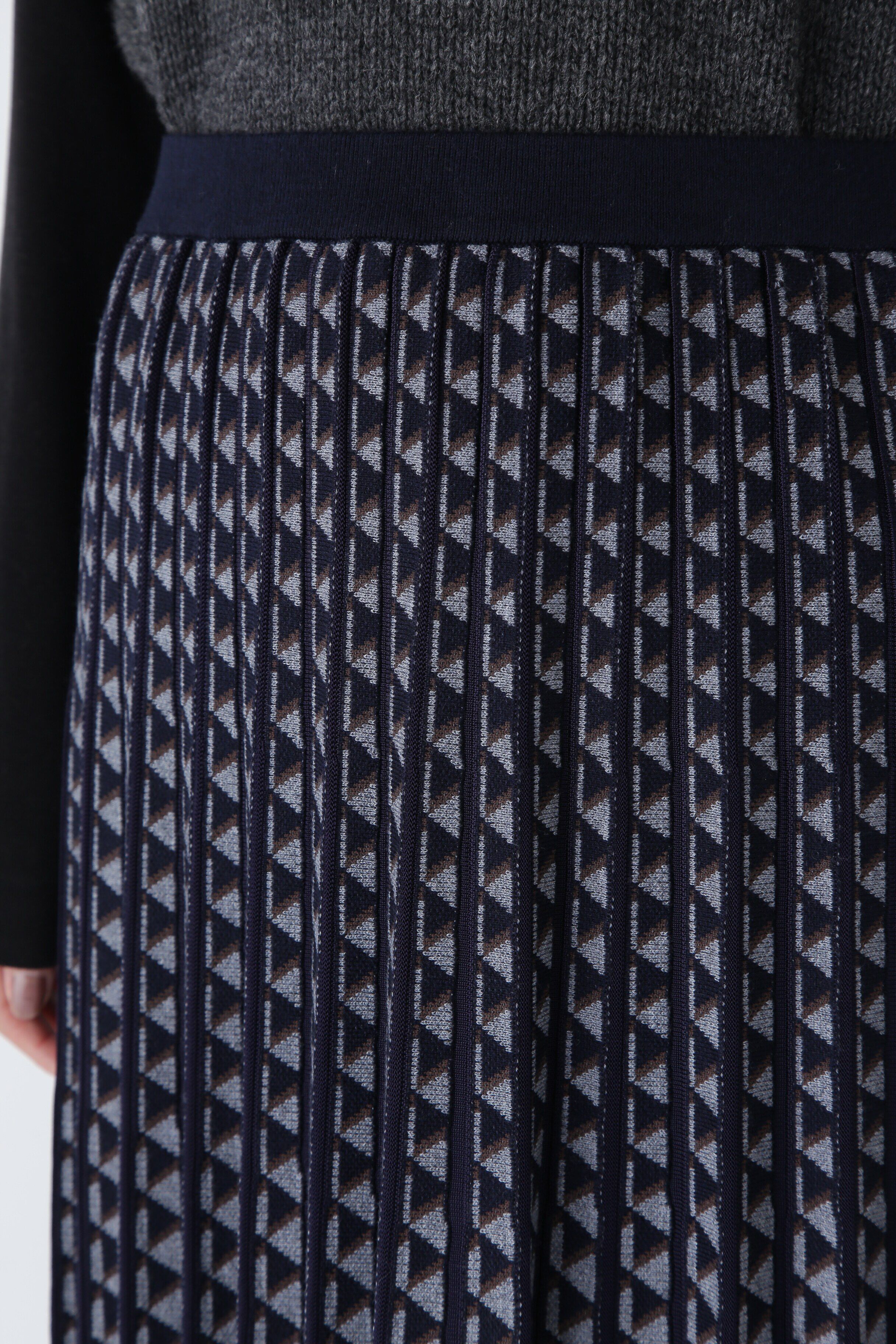  「◆幾何柄ジャガードプリーツスカート」|スカート|