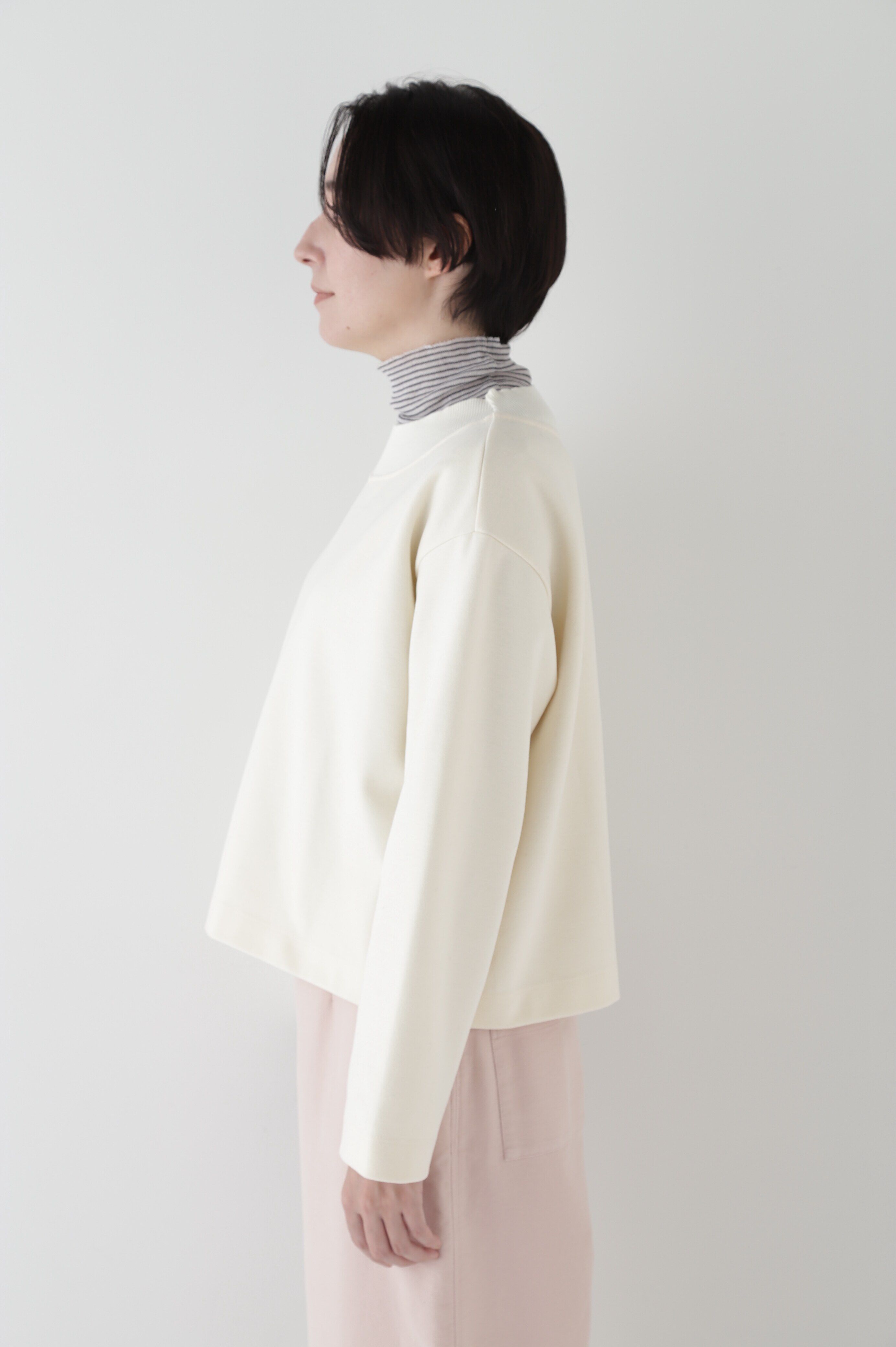  「◆ニードルパンチリブクルーネックプルオーバー」|Tシャツ・カットソー|