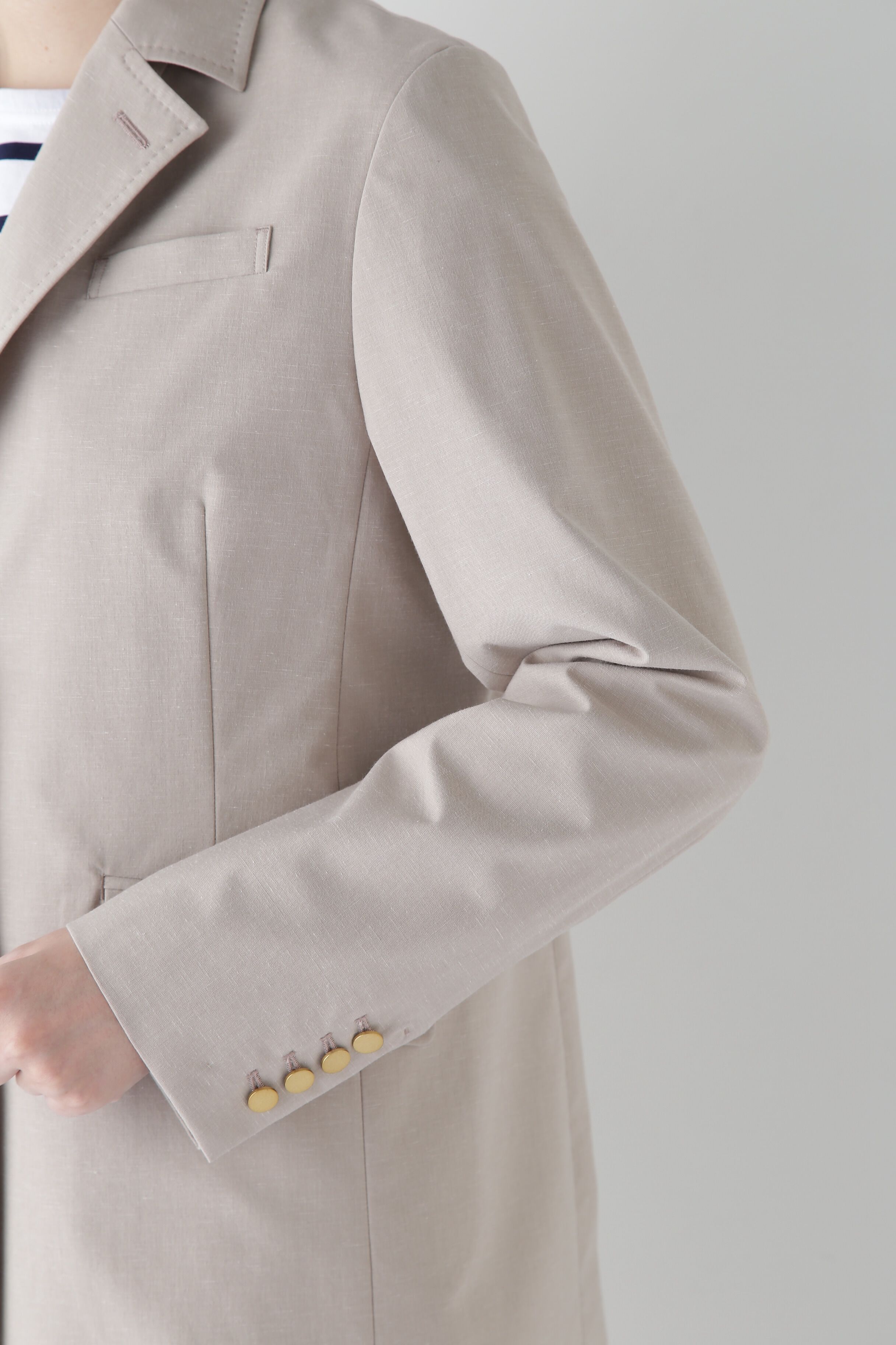  「◆Pレーヨン麻ポプリンテーラードジャケット」|その他|