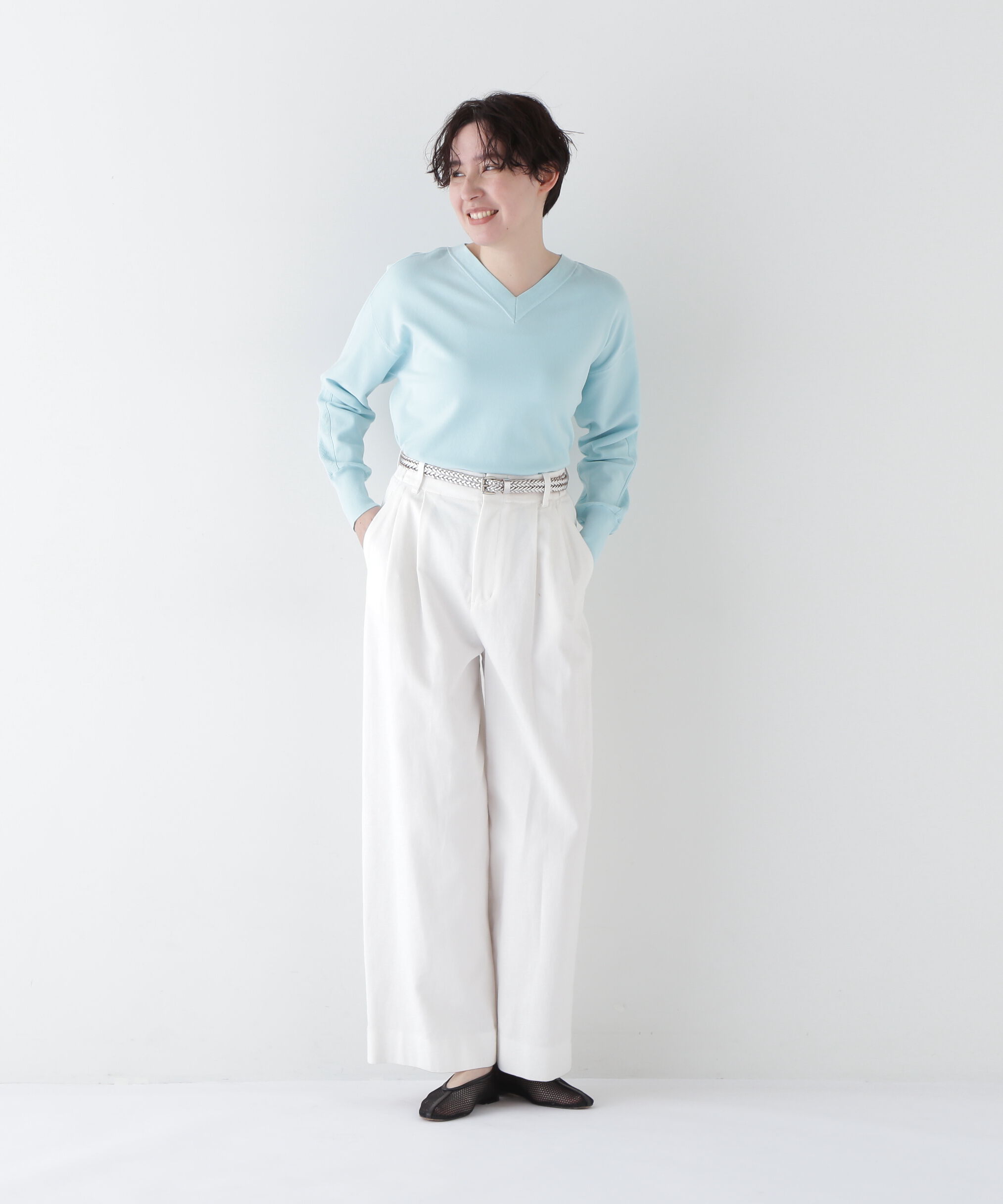  「◆コットン麻カツラギタックパンツ」|その他|