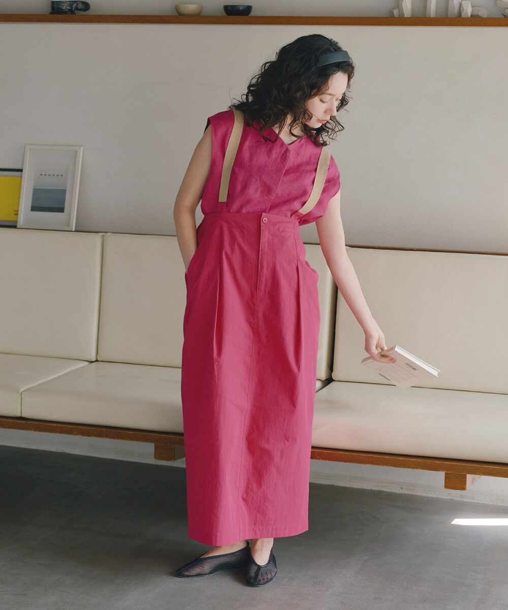  「◆UNIVERSAL OVER ALL　コラボ　スカート」|スカート|ピンク