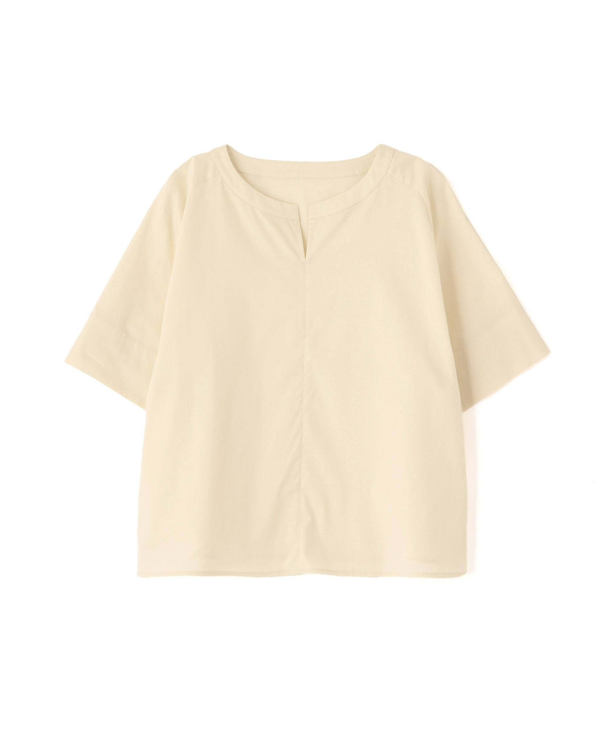  「◆ボックスシルエットキーネックブラウス」|シャツ・ブラウス|