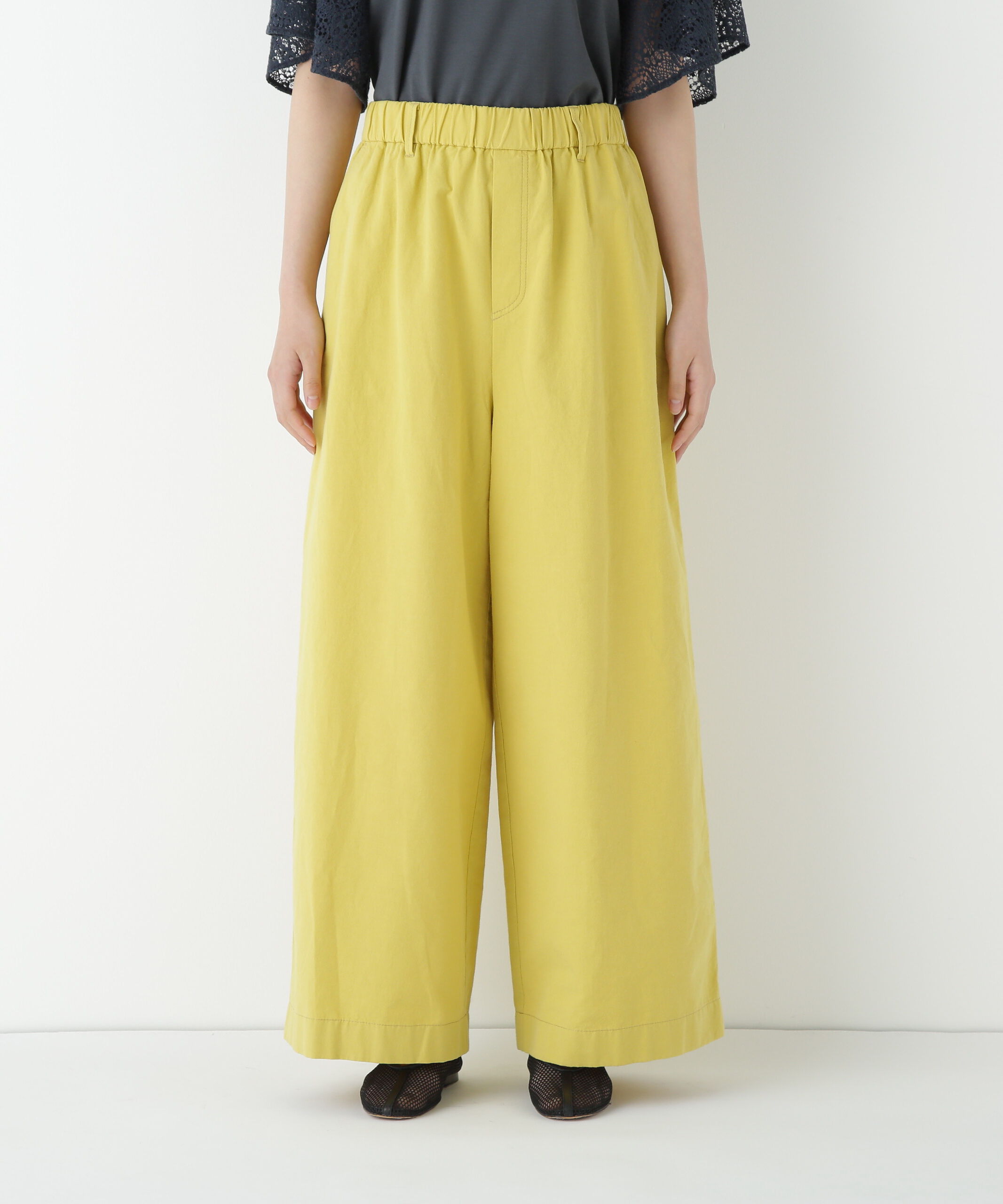  「◆コットンリネンウェザー近江晒シェフパンツ」|その他|