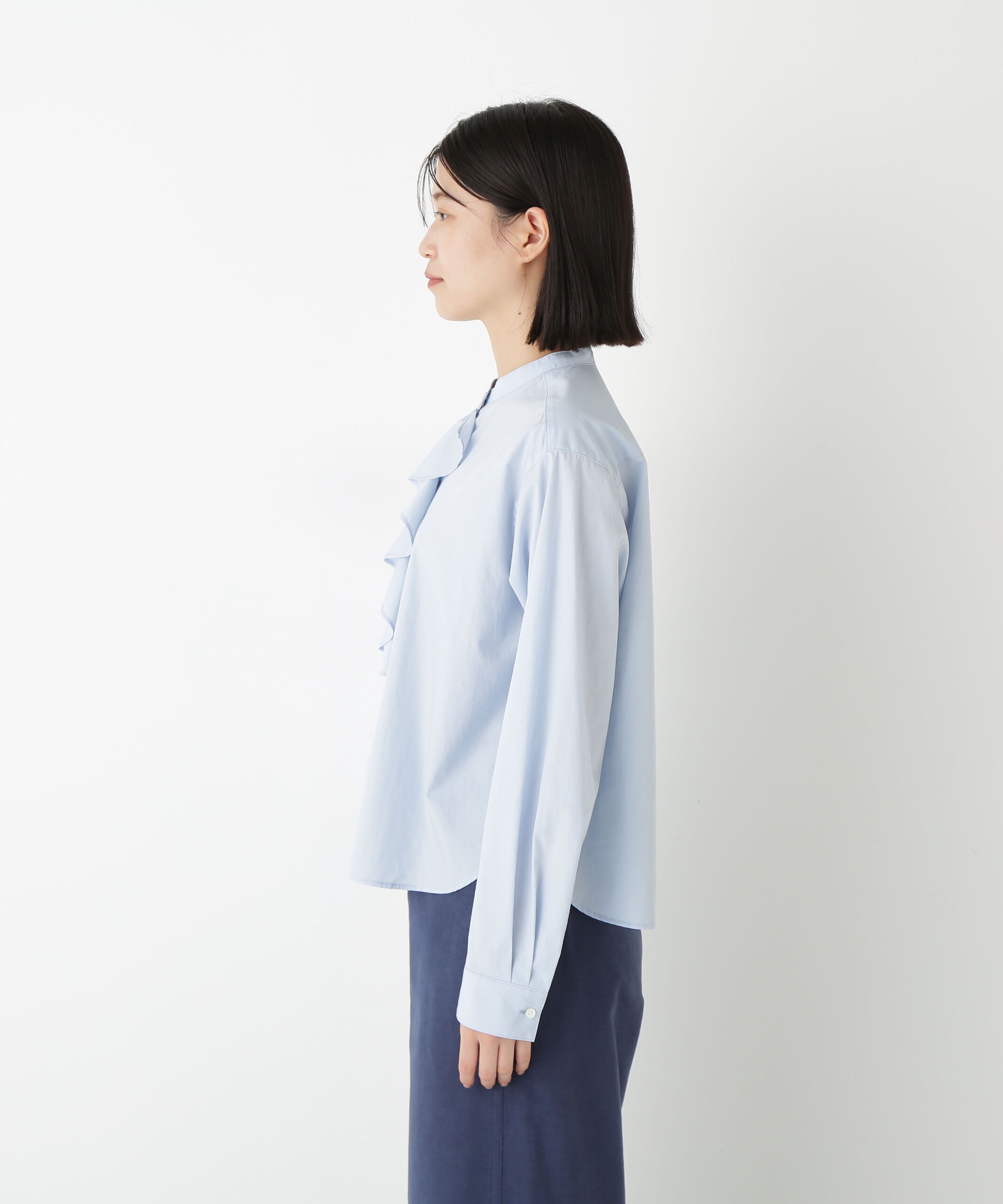  「◆タイプライターラッフルブラウス」|シャツ・ブラウス|