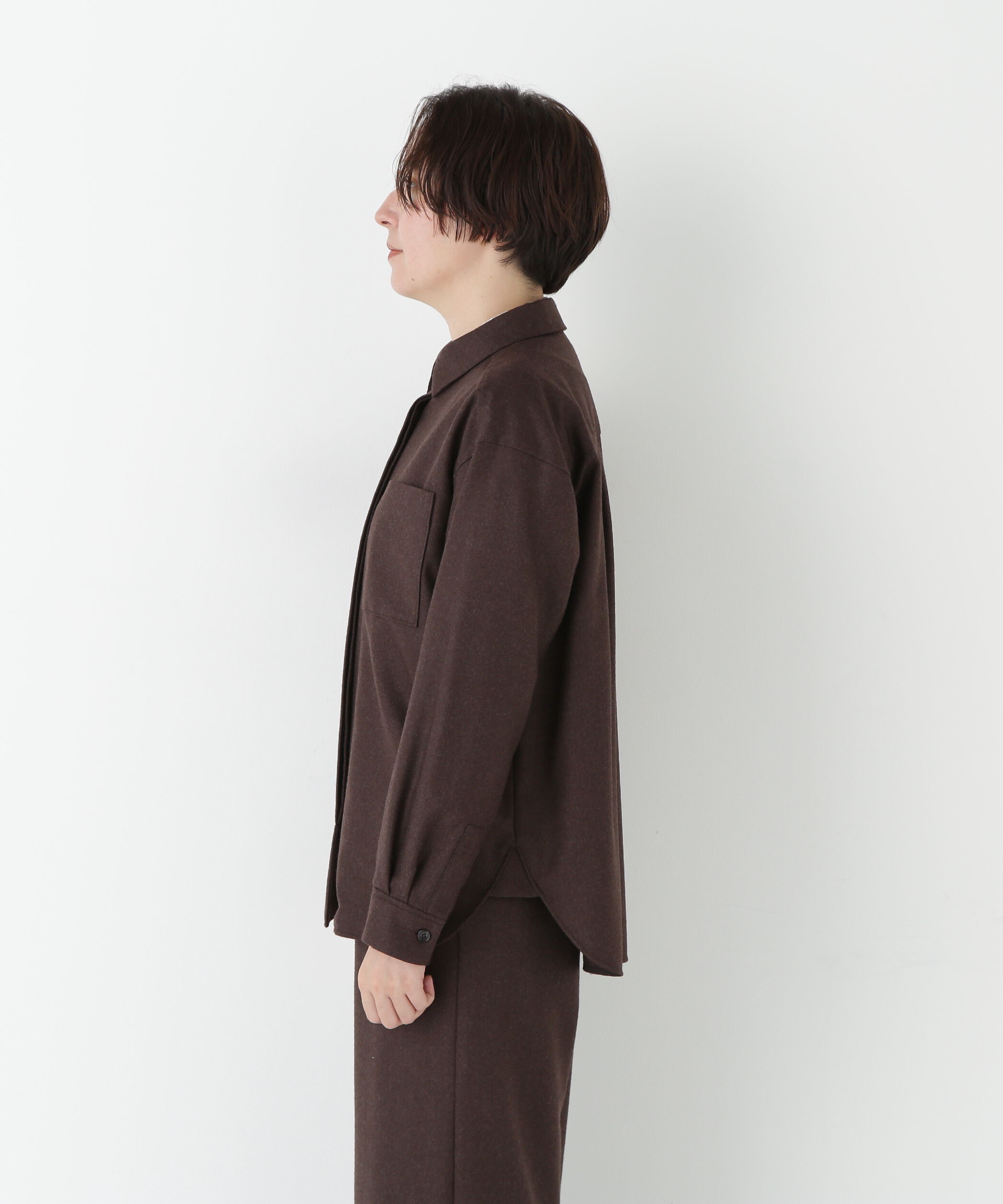  「◆ライトフラノウォッシャブルシャツ」|シャツ・ブラウス|