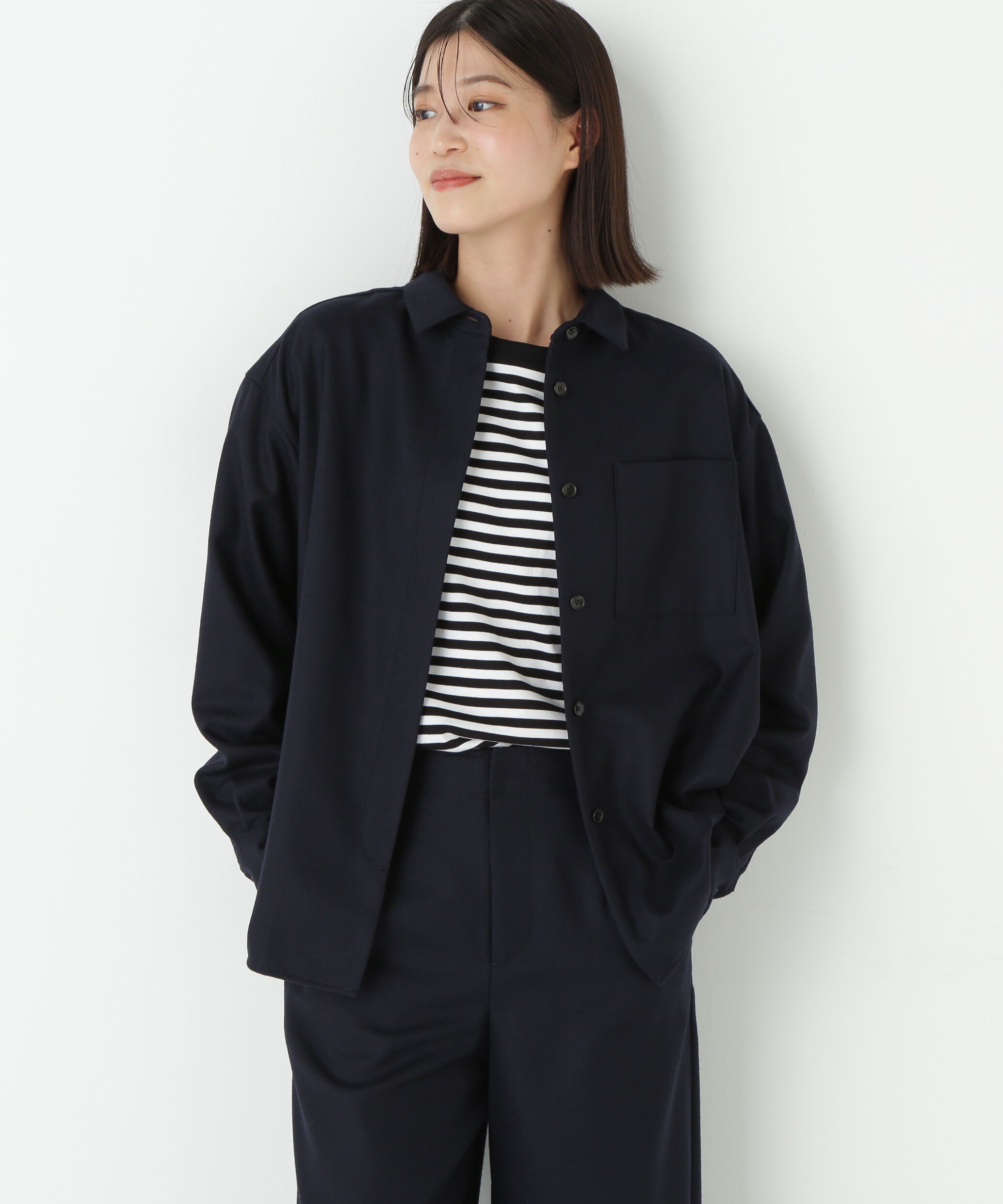  「◆ライトフラノウォッシャブルシャツ」|シャツ・ブラウス|