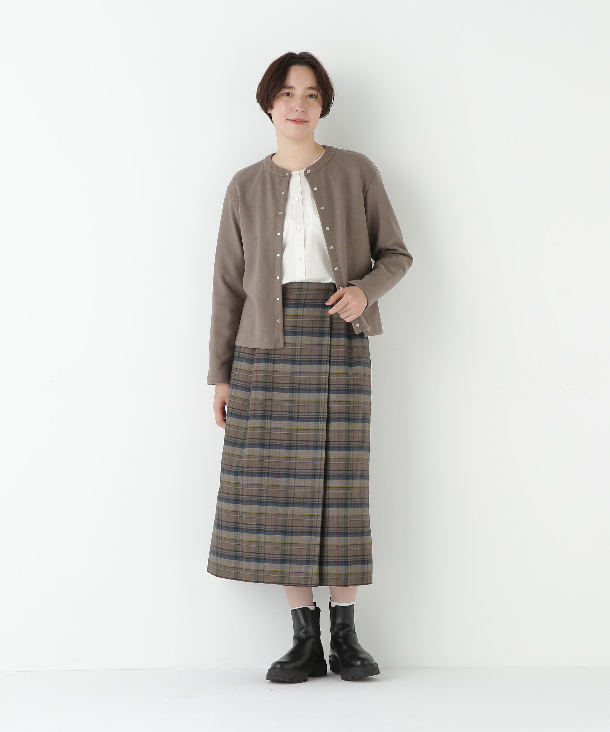  「◆先染めチェックキルト風スカート」|スカート|