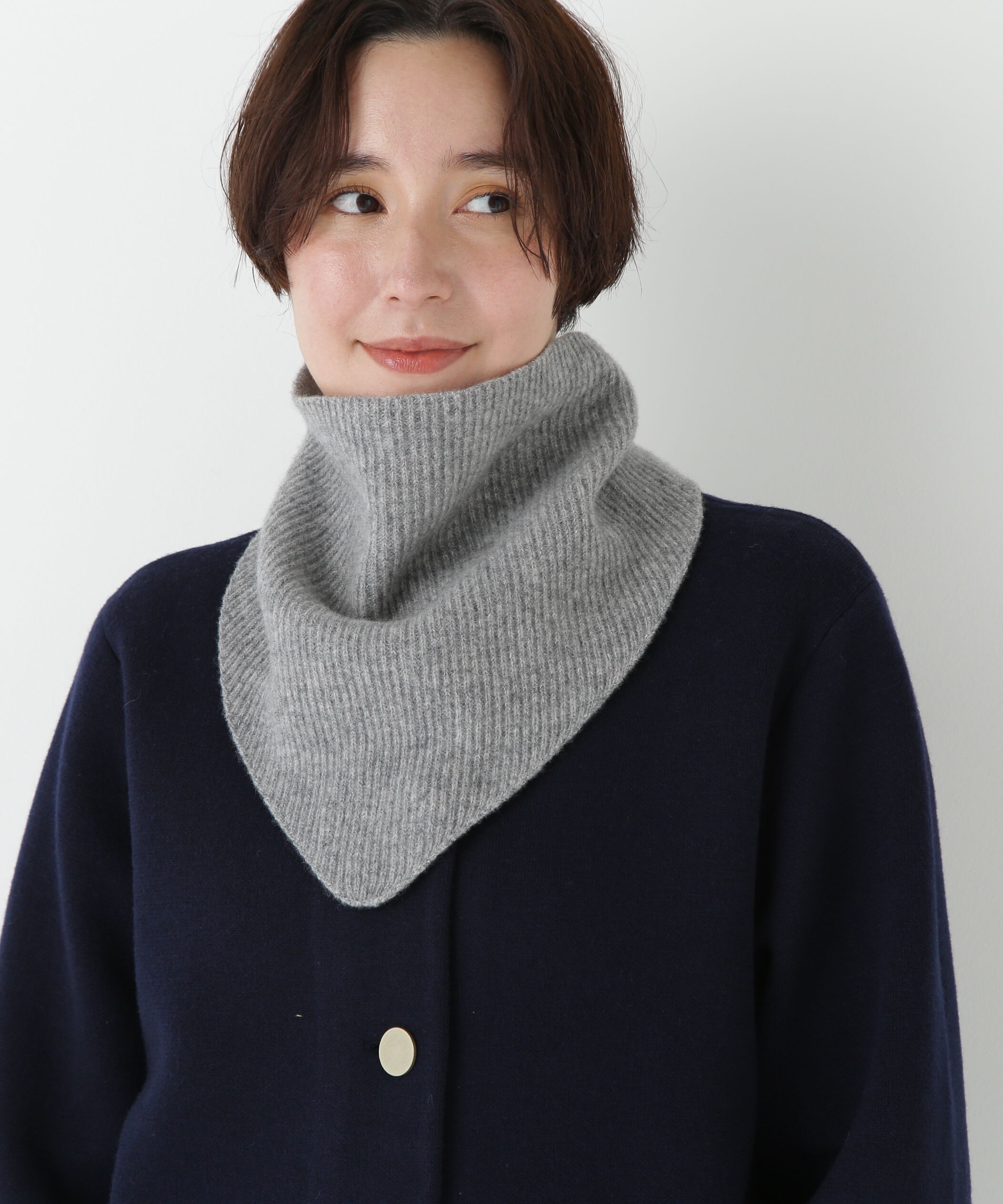  「◆ラムウールトライアングルストール」|バンダナ・スカーフ|