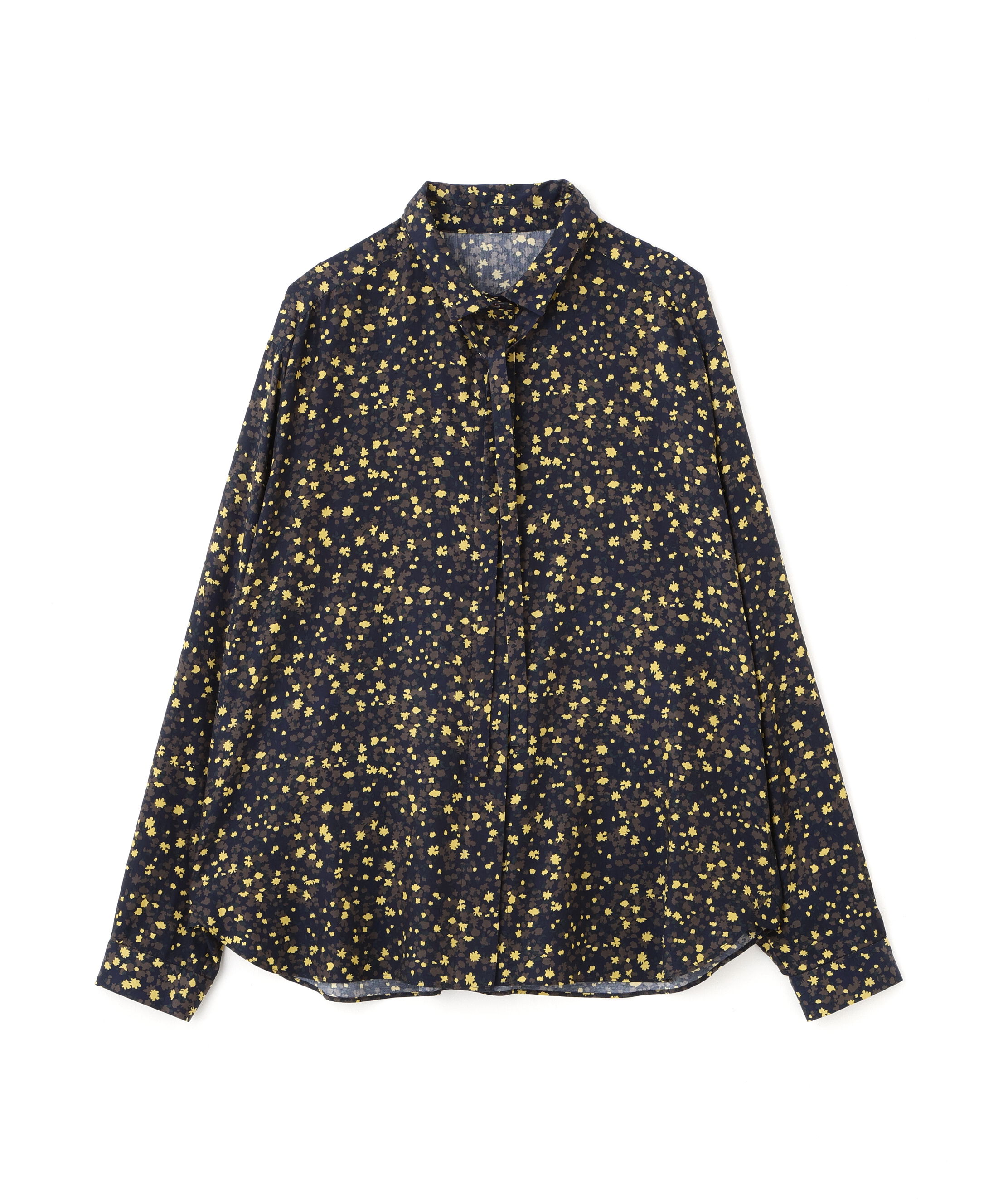  「プチフラワープリントボウタイシャツブラウス」|シャツ・ブラウス|