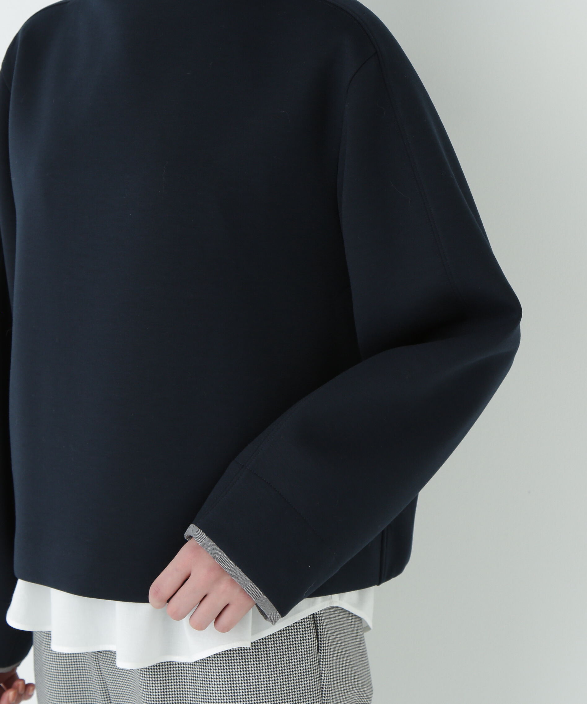  「チェックドッキングダンボールプルオーバー」|Tシャツ・カットソー|