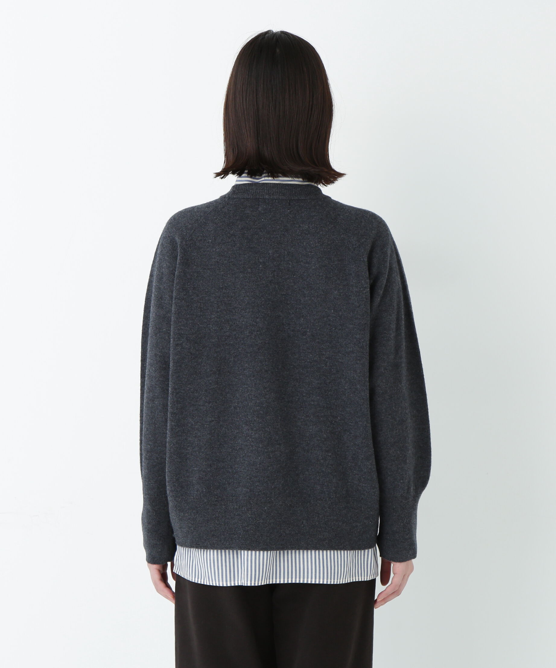  「◆ミドルゲージウールクルーネックプルオーバー」|ニット・セーター|