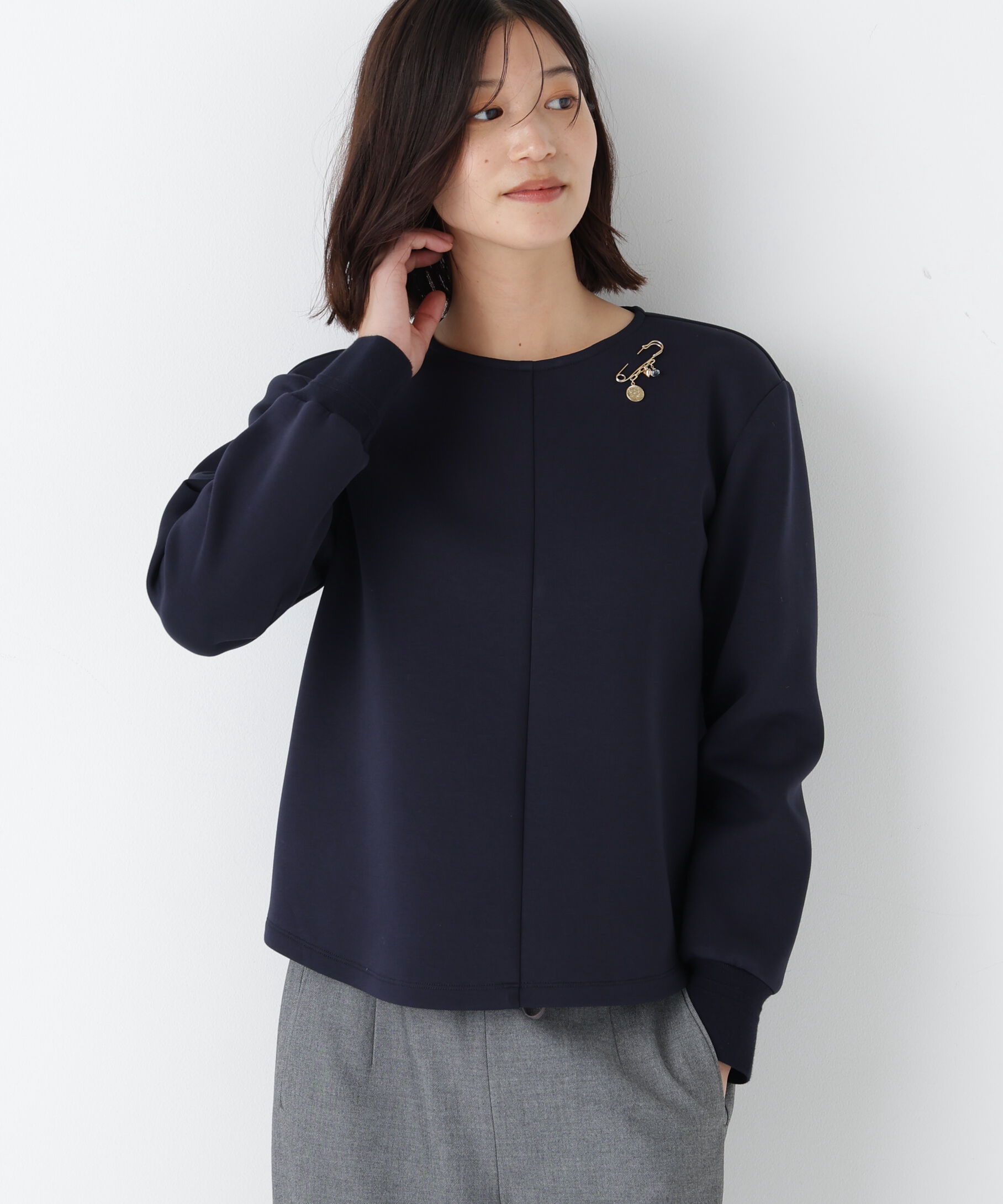  「◆ダンボールクルーネックプルオーバー」|シャツ・ブラウス|