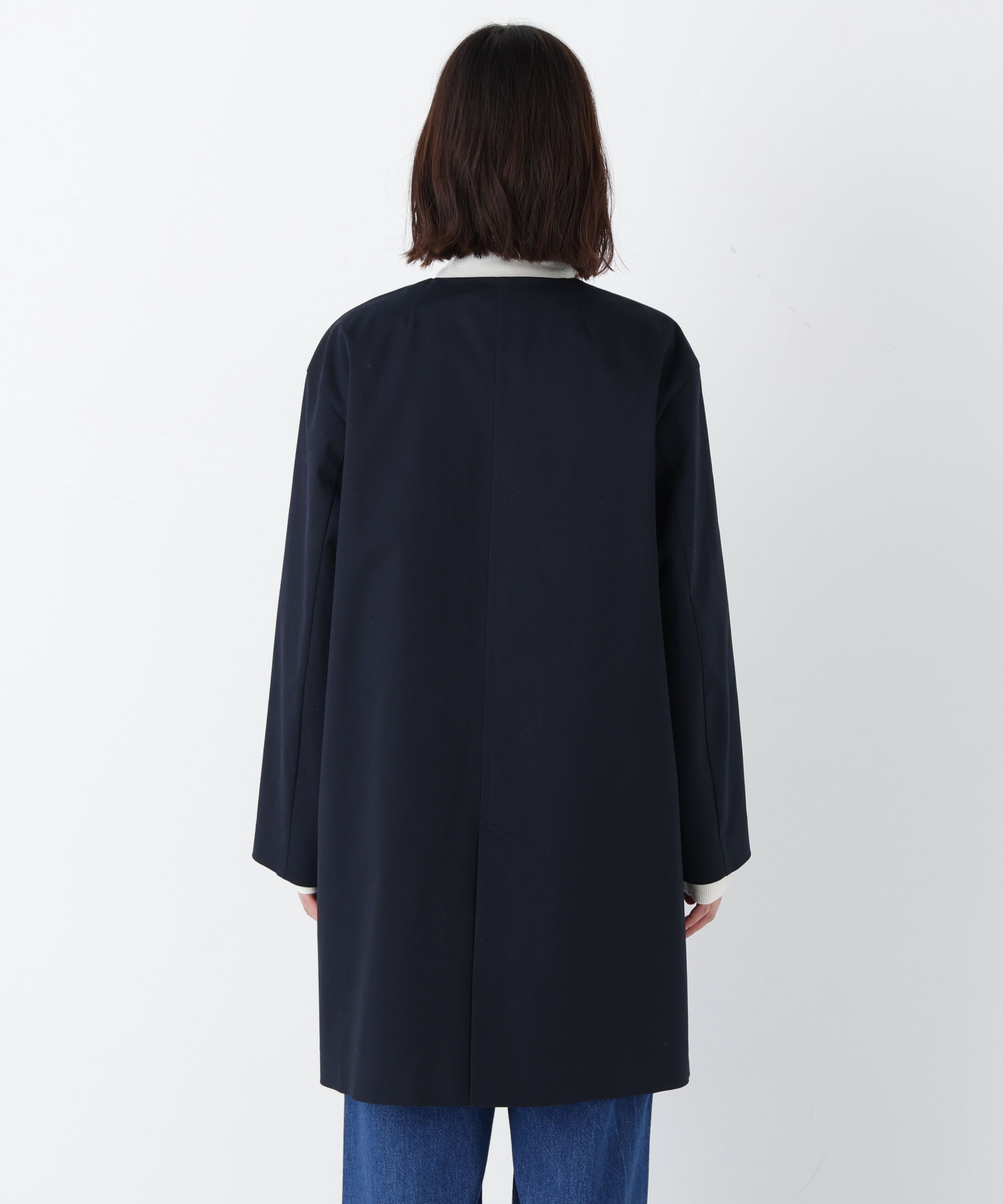  「◆≪ライナー取り外し可能≫ライナー付きフラップノーカラーコート」|その他|