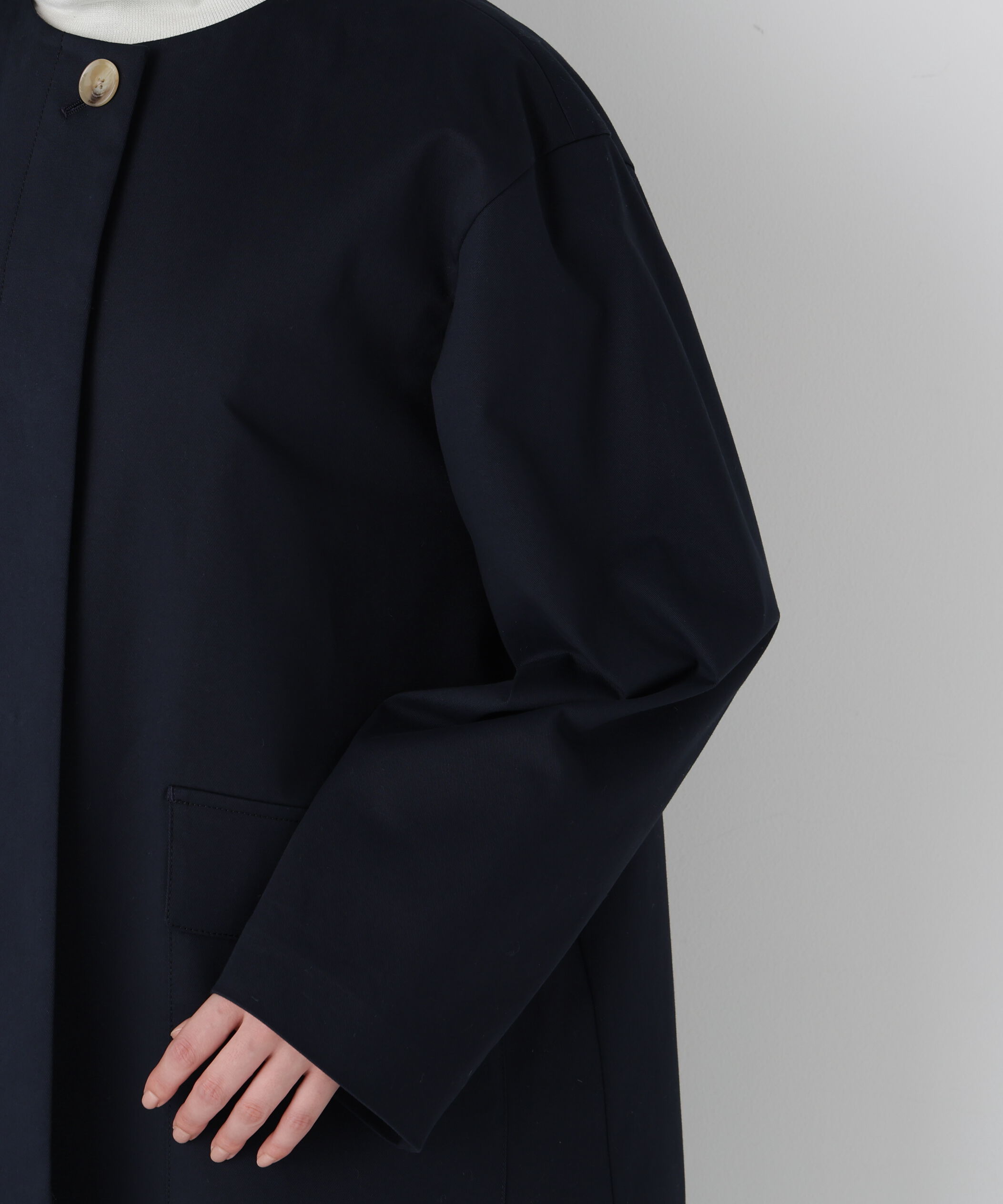  「◆≪ライナー取り外し可能≫ライナー付きフラップノーカラーコート」|その他|