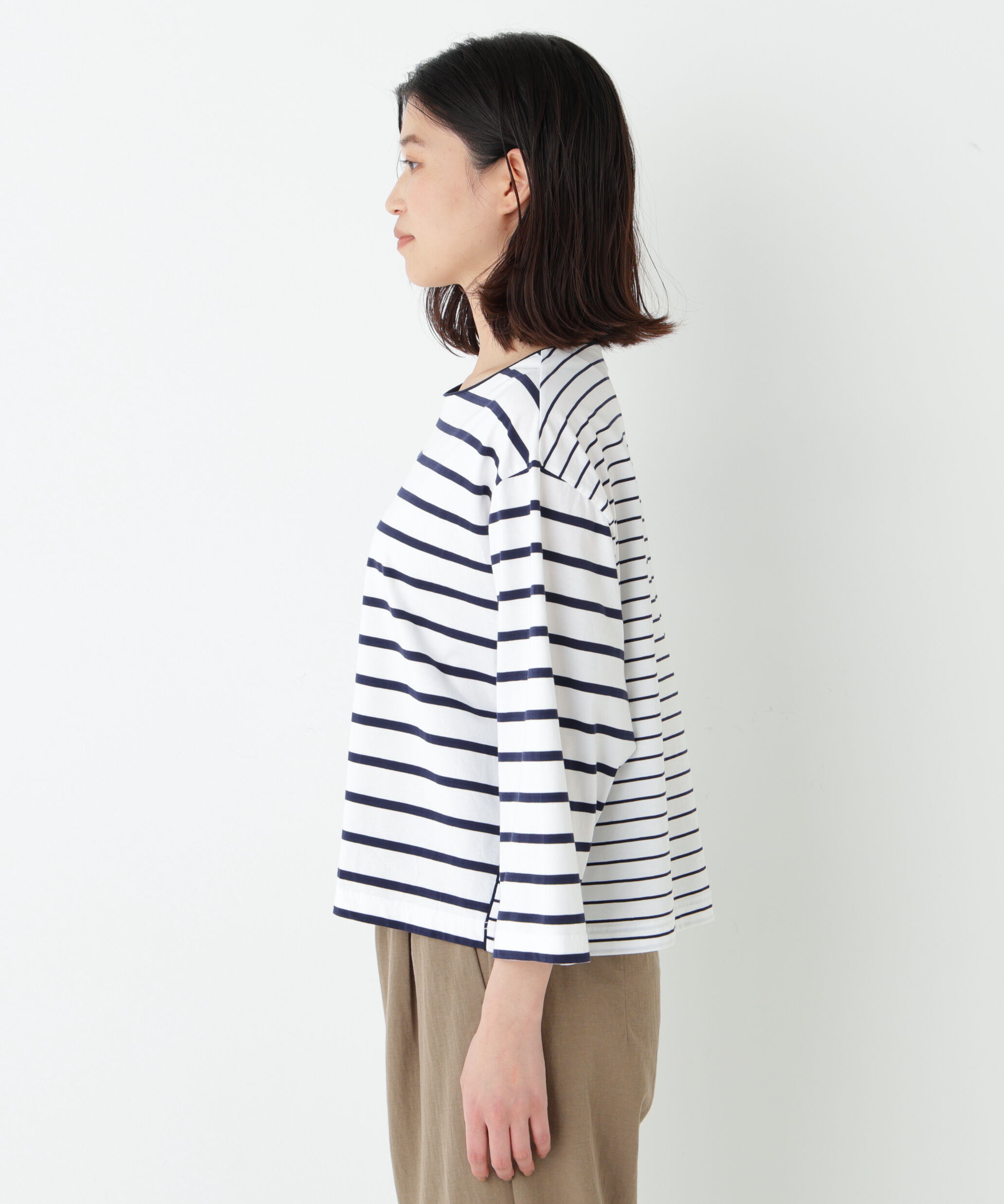  「◆ハイゲージボーダーカットソー」|Tシャツ・カットソー|