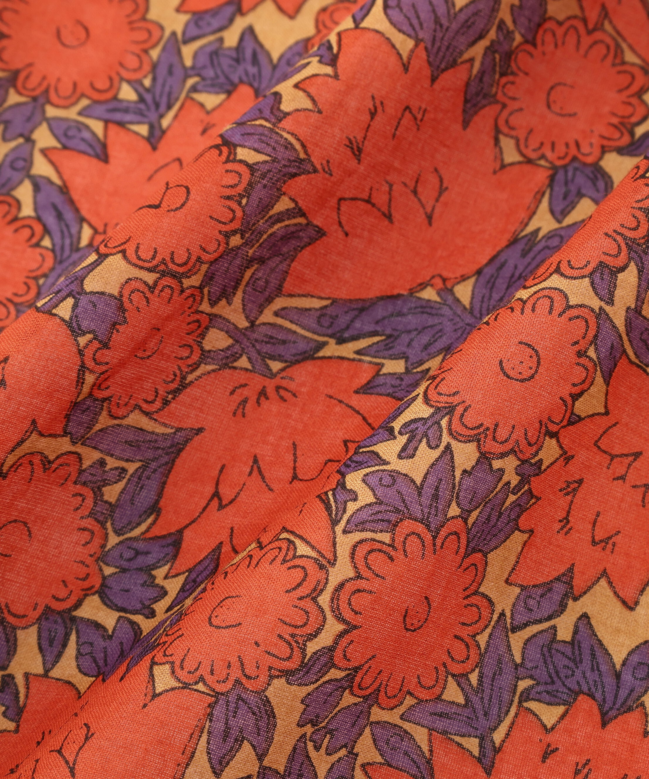  「◆ＭＯＩＳＭＯＮＴ　フラワープリントスカーフ」|バンダナ・スカーフ|