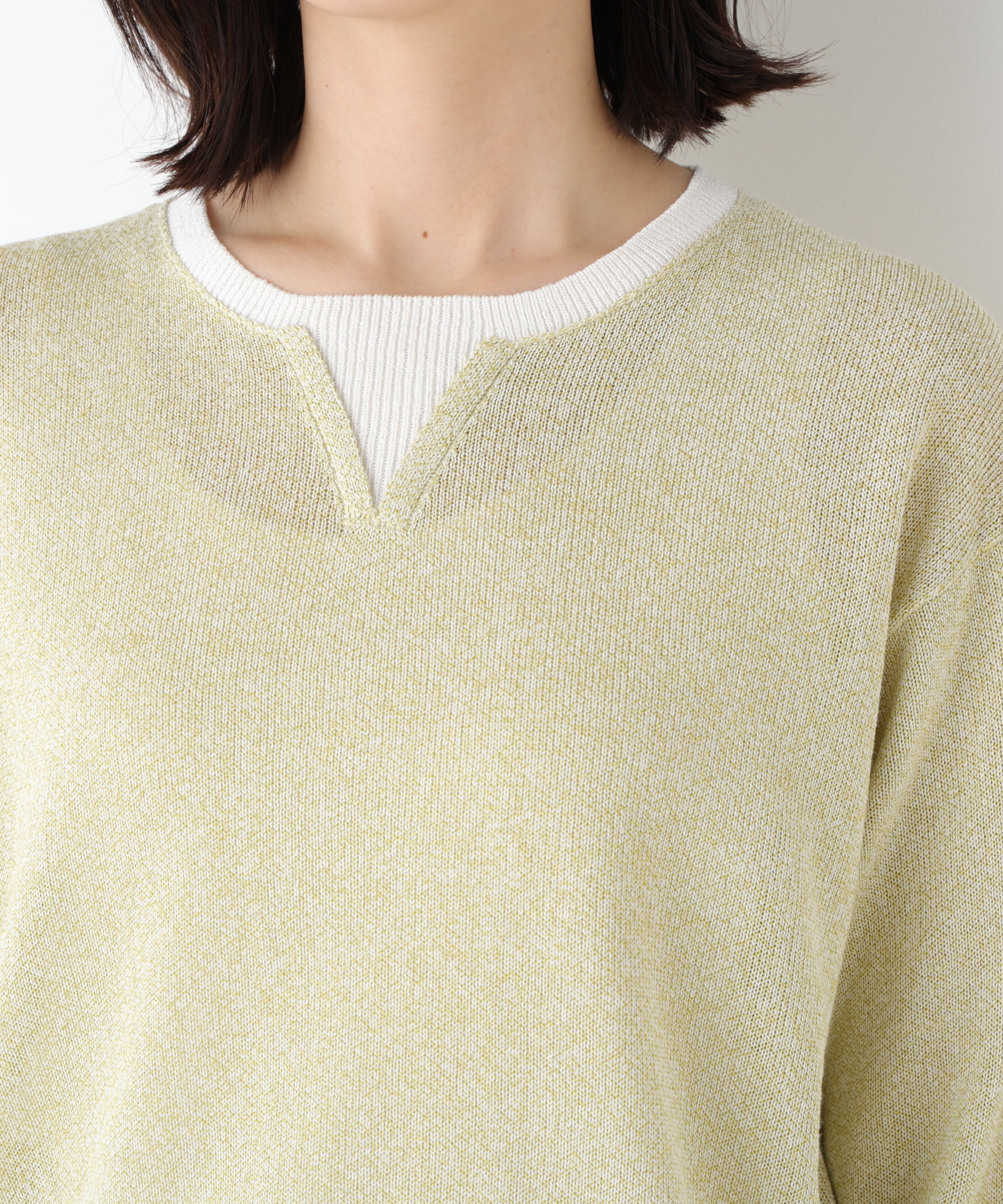  「◆ペーパーヤーンクルーネックＰ／Ｏ」|ニット・セーター|