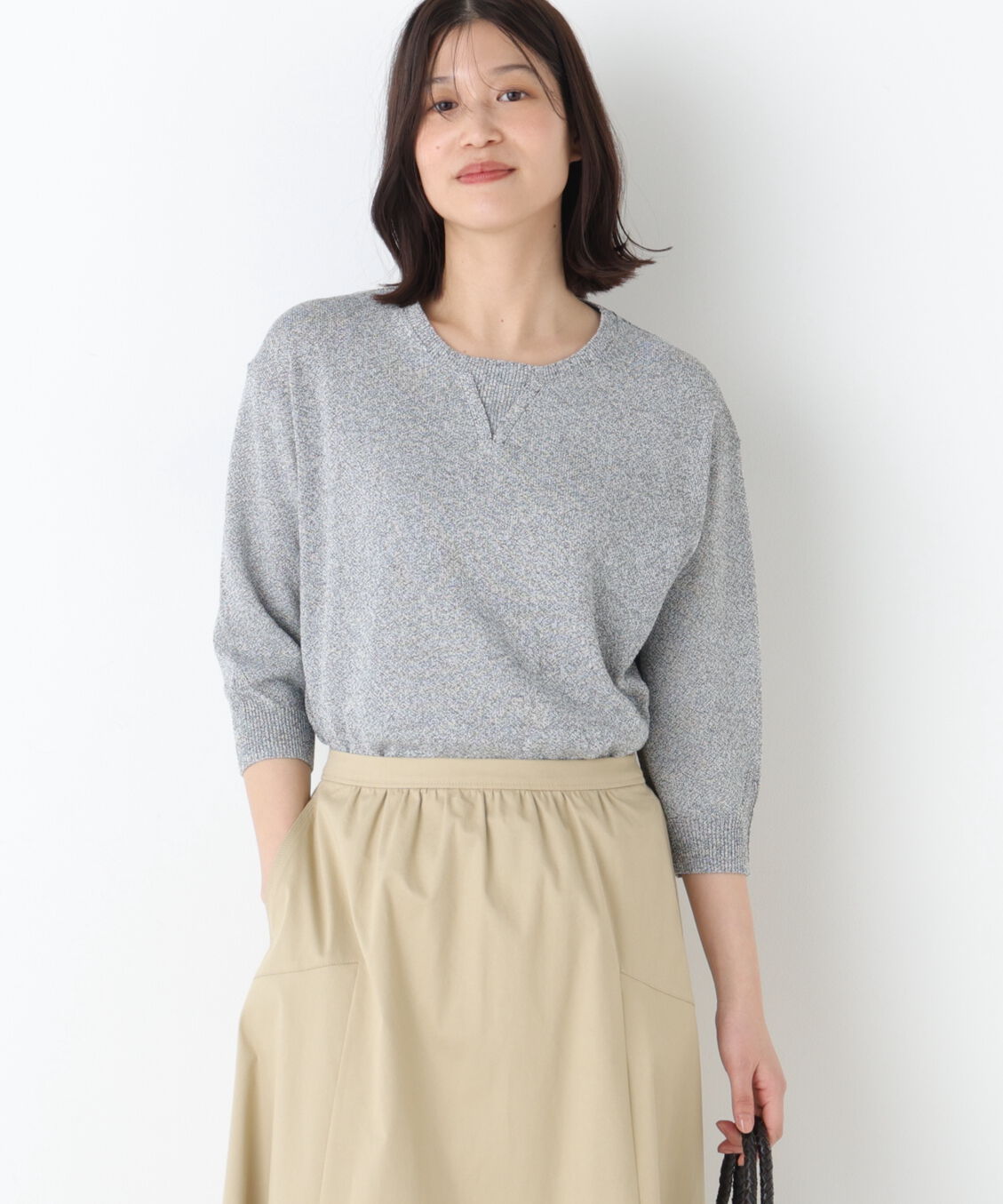  「◆ペーパーヤーンクルーネックＰ／Ｏ」|ニット・セーター|