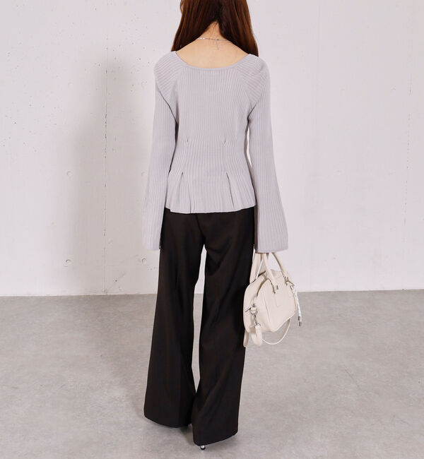 archives「【ＯＮかわ】ベルト付きタックワイドスラックス」|チノ|