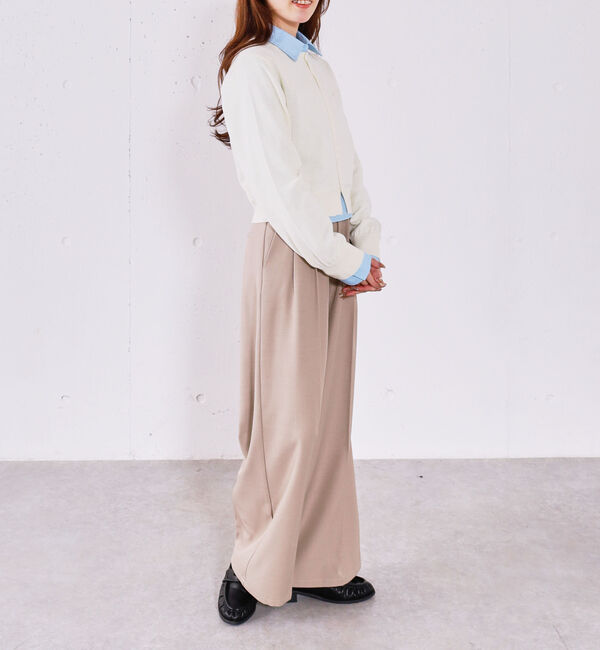 archives「【ＯＮかわ】ベルト付きタックワイドスラックス」|チノ|