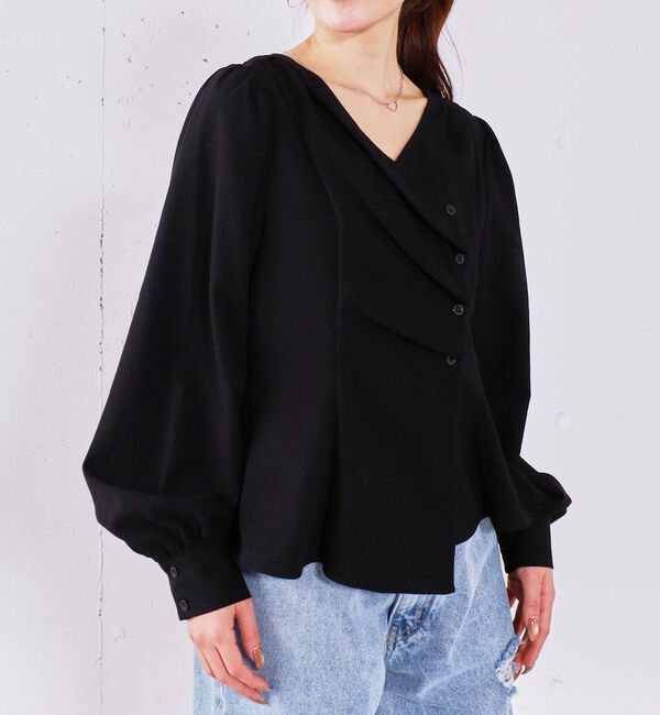 archives「【ＯＮかわ】ボタンタックペプラムＢＬ」|シャツ・ブラウス|