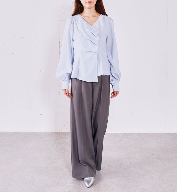 archives「【ＯＮかわ】ボタンタックペプラムＢＬ」|シャツ・ブラウス|