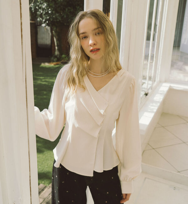 archives「【ＯＮかわ】ボタンタックペプラムＢＬ」|シャツ・ブラウス|