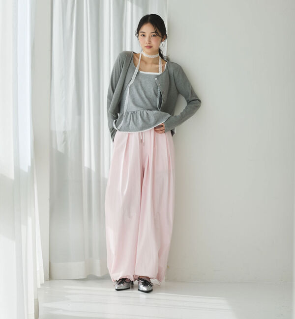 archives「チョーカー付ドットアソートフリルカットアンサンブル」|カーディガン|