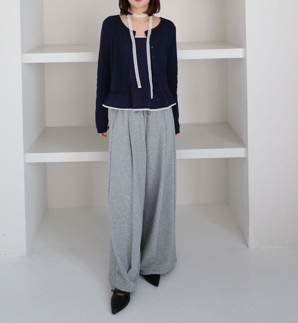 archives「チョーカー付ドットアソートフリルカットアンサンブル」|カーディガン|