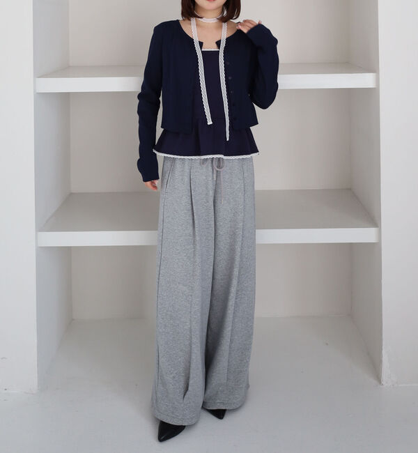 archives「チョーカー付ドットアソートフリルカットアンサンブル」|カーディガン|