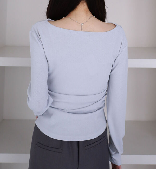 archives「【ＯＮかわ】クロスタックドレープオフショルカットＴＯＰＳ」|Tシャツ・カットソー|