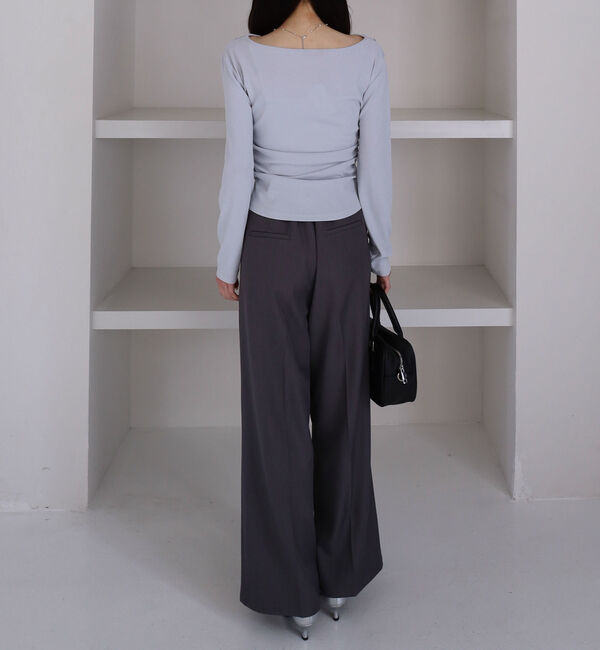 archives「【ＯＮかわ】クロスタックドレープオフショルカットＴＯＰＳ」|Tシャツ・カットソー|