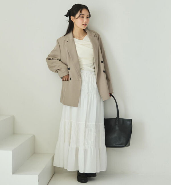 archives「【ＯＮかわ】クロスタックドレープオフショルカットＴＯＰＳ」|Tシャツ・カットソー|