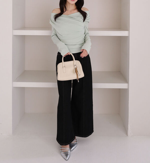 archives「【ＯＮかわ】クロスタックドレープオフショルカットＴＯＰＳ」|Tシャツ・カットソー|