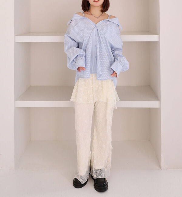 archives「２ｗａｙストライプシャツ」|シャツ・ブラウス|