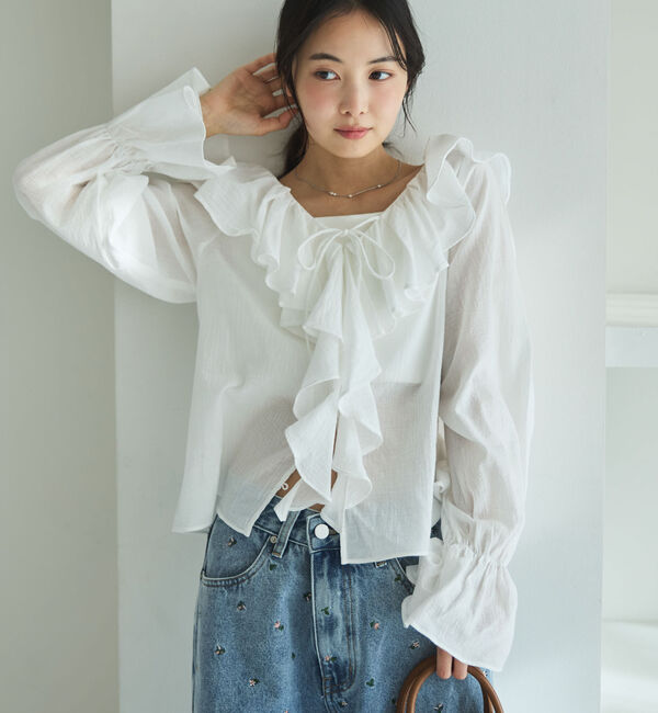 archives「ラッフルフリルブラウス」|シャツ・ブラウス|