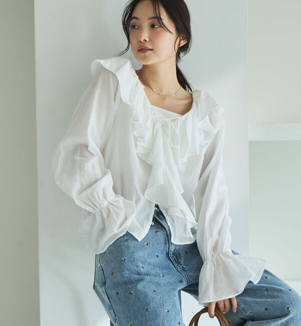 archives「ラッフルフリルブラウス」|シャツ・ブラウス|