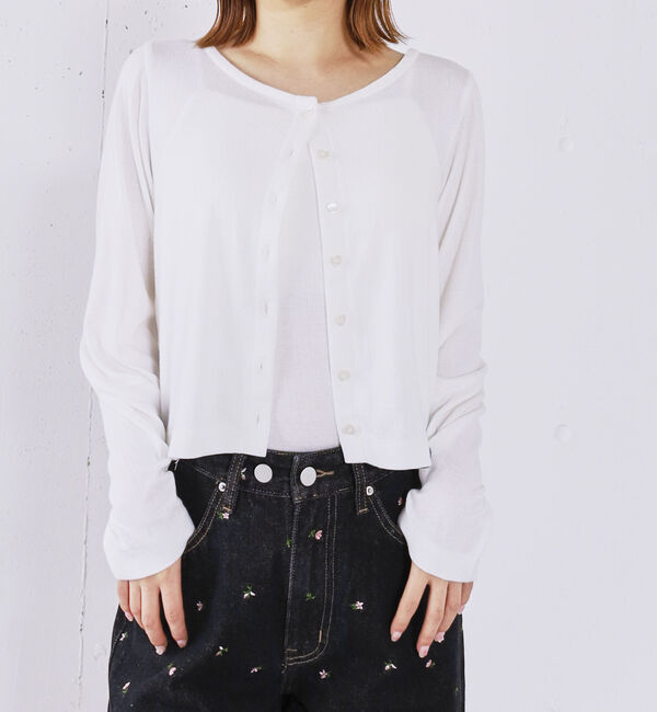 archives「ハートボタンハリヌキカットカーディガン」|Tシャツ・カットソー|