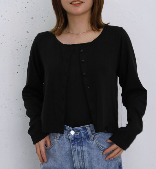 archives「ハートボタンハリヌキカットカーディガン」|Tシャツ・カットソー|