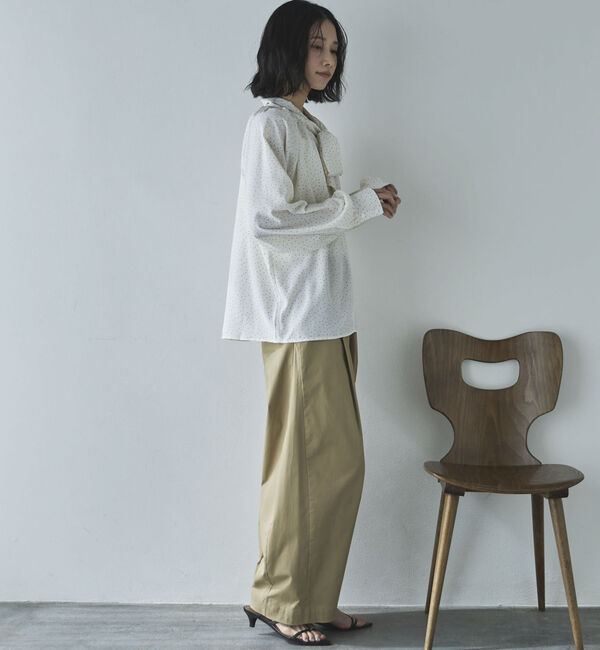 Doux archives「無地ドットボウタイブラウス」|シャツ・ブラウス|