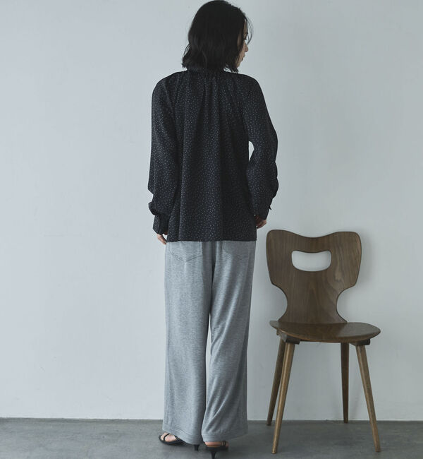 Doux archives「無地ドットボウタイブラウス」|シャツ・ブラウス|