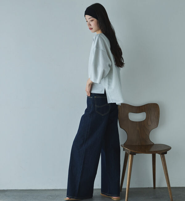 Doux archives「ラメ裏毛ショートスリーブプルオーバー」|Tシャツ・カットソー|