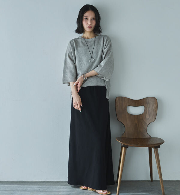 Doux archives「ラメ裏毛ショートスリーブプルオーバー」|Tシャツ・カットソー|