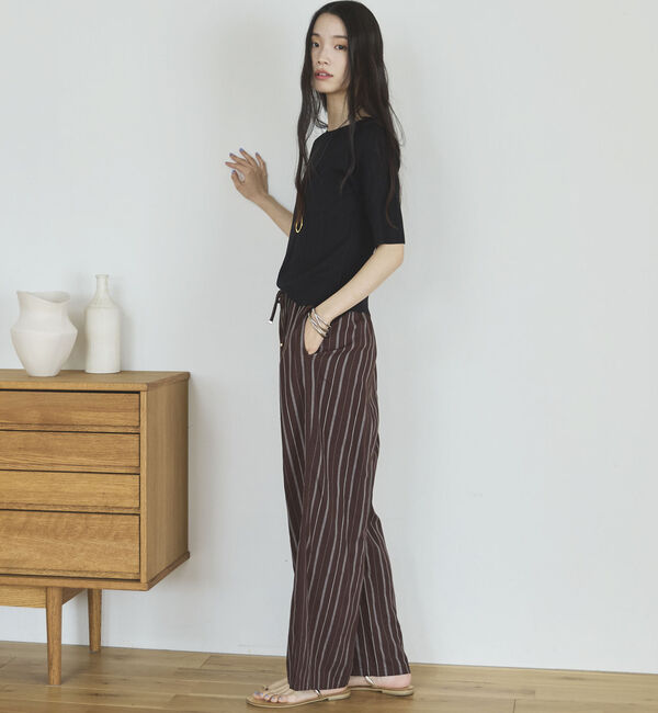 Doux archives「針抜き編み五分袖ニットトップス」|ニット・セーター|