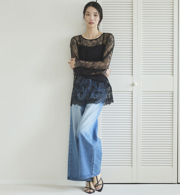 Doux archives「スカラップレーストップス」|シャツ・ブラウス|