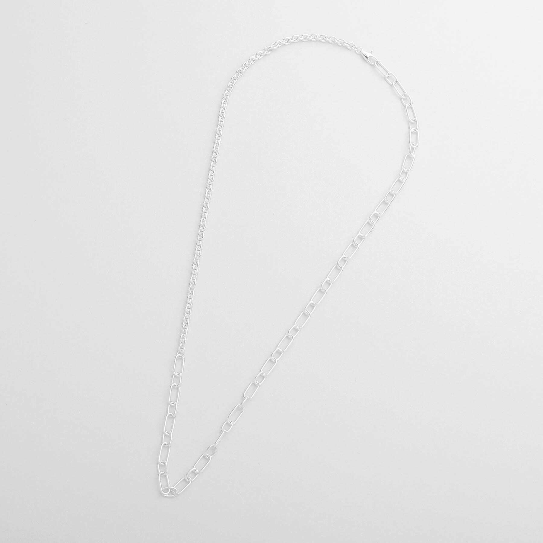 COCOSHNIK ONKITSCH「シルバー ミックスネックレス ケーブルチェーン２ＷＡＹネックレス」|ネックレス|