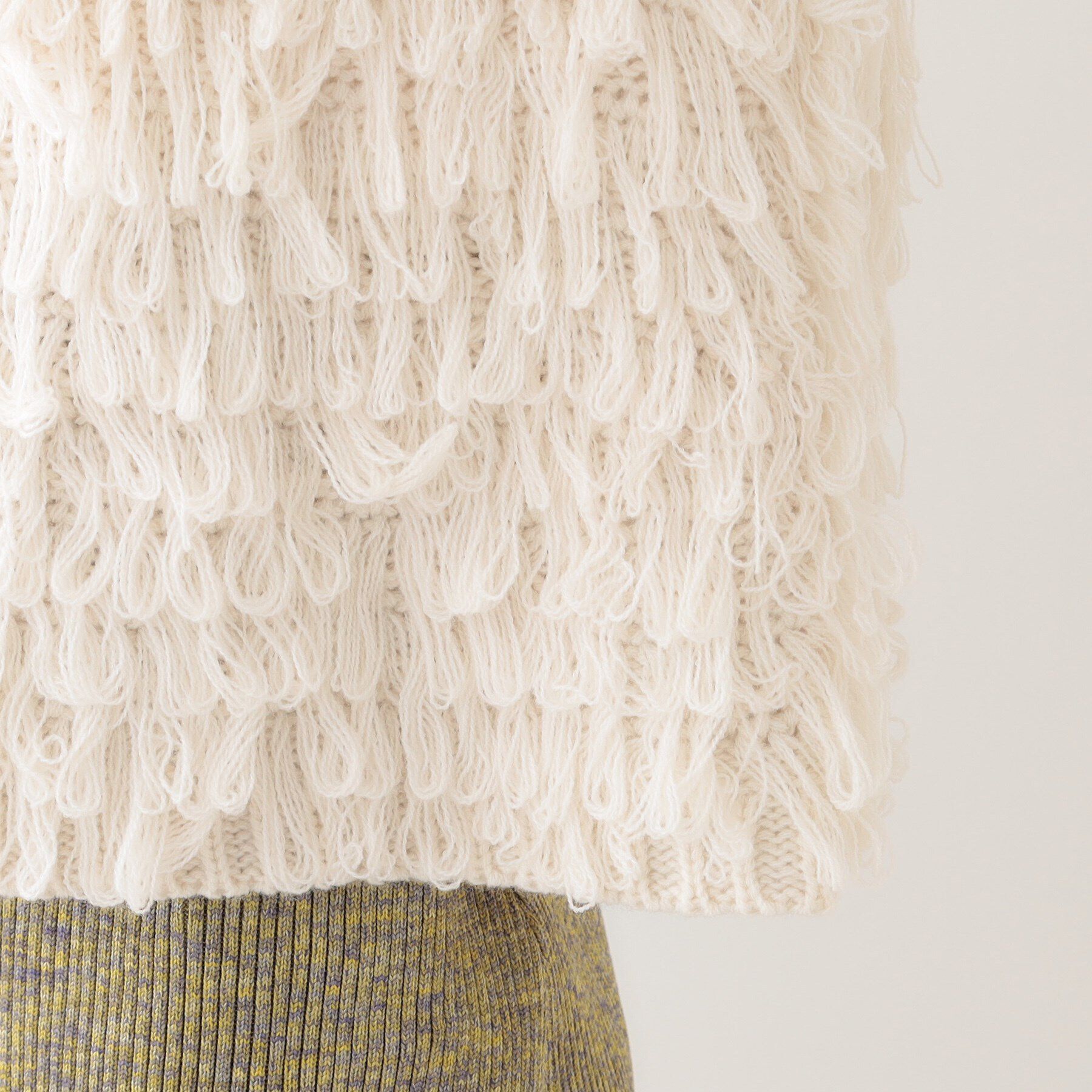 SHOO･LA･RUE「ループヤーンがアクセント ニットZIPベスト」|ベスト・ジレ|